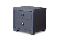 P-2DW-NS Dark Brown 2-Drawer Nightstand
