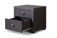 P-2DW-NS Dark Brown 2-Drawer Nightstand-3
