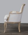 PLN22Mi-CG4 Traditional Beige/Oak Accent Chair - Napoleon-4