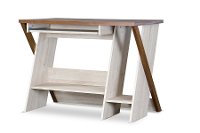 SD-01-Oak Natural Modern Writing Desk - Rhombus