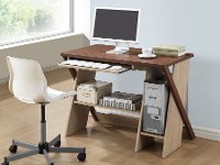 SD-01-OAK Natural Modern Writing Desk - Rhombus-3