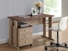 SD-02-SD-DW-OAK Natural Writing Desk and File Cabinet - Woodrow