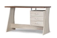 SD-05-Oak Contemporary Natural Writing Desk - Parallax