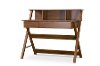 SD-10-OAK Modern Dark Brown Writing Desk - Crossroads II