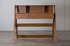 SD-10-Oak Modern Dark Brown Writing Desk - Crossroads II-5