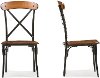 CDC222-DS2 Set of 2 Antique Black/Brown Dining Chairs - Broxburn-3