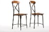 CDC222-PP2 Antique Black/Brown Counter Height Stools (Set of 2) - Broxburn