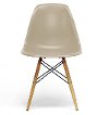 DC-231A-BEIGE Retro Beige Plastic Shell Chair Pair - Azzo-2