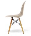 DC-231A-BEIGE Retro Beige Plastic Shell Chair Pair - Azzo-3