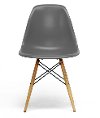DC-231A-GREY Retro Gray Plastic Shell Chair Pair - Azzo-2