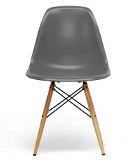 DC-231A-GREY Retro Gray Plastic Shell Chair (Set of 2) - Azzo-2