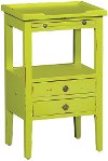 Clearance Groovy Green Distressed Accent Table - Aries