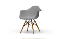 DC-866-GREY Modern Gray Shell Chair Pair - Pascal