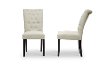 DO6083-BEIGE-BUTTON Elegant Beige Dining Chair Pair - Brittany-2