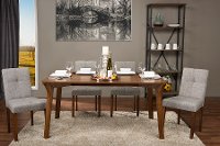 ELSA-109690 Linen Contemporary Dining Chair Pair - Elsa