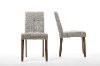 ELSA-109690 Linen Contemporary Dining Chair Pair - Elsa-2