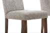 ELSA-109690 Linen Contemporary Dining Chair Pair - Elsa-5