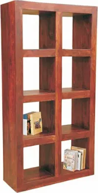 Open Sheesham 8-Shelf Bookcase