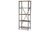 YLX-0008-BC Brown Decorative Iron Bookcase - Lancashire-1