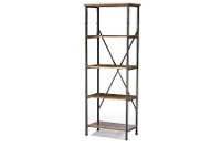 YLX-0008-BC Brown Decorative Iron Bookcase - Lancashire