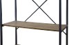 YLX-0009-BC Black 4-Shelf Bookcase - Caribou -3