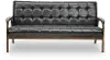 Masterpieces Mid Century Modern Dark Brown Sofa
