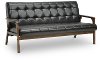TOGO-SF-109-541 Mid-Century Modern Dark Brown Sofa - Masterpieces-2