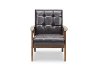 TOGO-CC-109-541 Dark Brown Mid-Century Modern Club Chair - Masterpieces-4