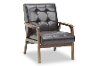 TOGO-CC-109-541 Mid Century Modern Dark Brown Club Chair - Masterpieces