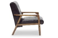 TOGO-CC-109-541 Mid Century Modern Dark Brown Club Chair - Masterpieces-2