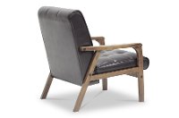 TOGO-CC-109-541 Mid Century Modern Dark Brown Club Chair - Masterpieces-3