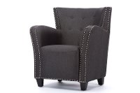 TSF-8112-Grey-AC Contemporary French Accent Chair - Action