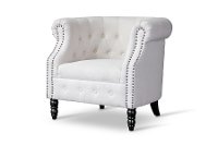 TSF-8306-CC-Beige Neo-Classic Beige Chair - Chesterfield