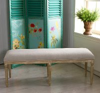 TSF-9303-BEIGE-OTTO Beige Bench - Clairette -4
