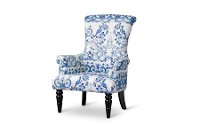 TSF-71010-CC Porcelain Flower & Bird Accent Arm Chair - Darlington