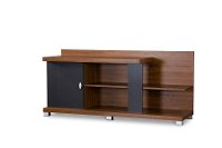 TV-011-Oak Modern Dark Brown TV Stand - Stratos
