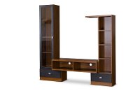 TV-021-OAK Modern Dark Brown TV Stand - Empire