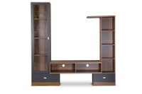 TV-021-OAK Modern Dark Brown TV Stand - Empire-2