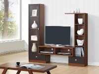 TV-021-OAK Modern Dark Brown TV Stand - Empire-3