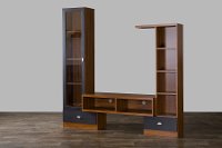 TV-021-OAK Modern Dark Brown TV Stand - Empire-4