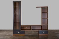 TV-021-OAK Modern Dark Brown TV Stand - Empire-5