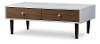 WI5482-Walnut-CT Contemporary Walnut/White Coffee Table - Gemini-2