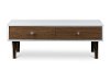 WI5482-Walnut-CT Contemporary Walnut/White Coffee Table - Gemini-3