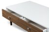 WI5482-Walnut-CT Contemporary Walnut/White Coffee Table - Gemini-5