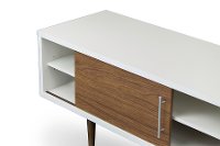 WI5483-WALNUT-TV Contemporary Walnut/White TV Stand - Gemini-4