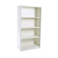 White 4-Shelf Bookshelf (48 Inch) - Classic White