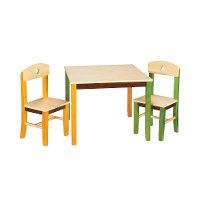 Earth-toned Table & Chair Set - See and Store