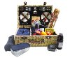 SGI-WB01 Picnic Pack Willow Picnic Basket for 4 person with Corduroy Blue