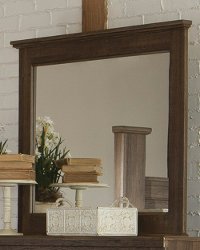 Rustic Modern Driftwood Brown Mirror - Fairfax