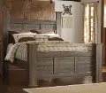 Rustic Modern Driftwood Queen Bed - Fairfax